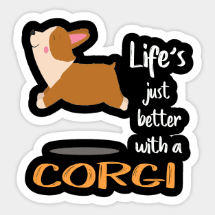 Life'S Just Better With a Corgi (202) Sticker